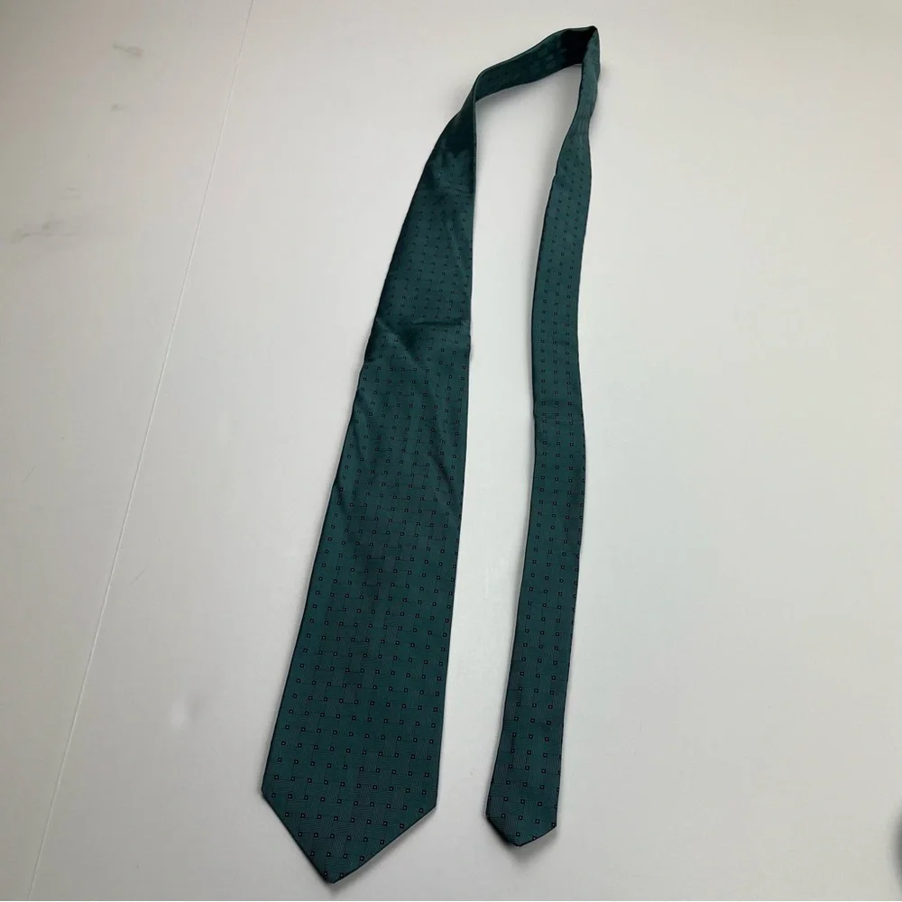 Brooks Brothers Teal and Pink Patterned Tie - Picture 5 of 6